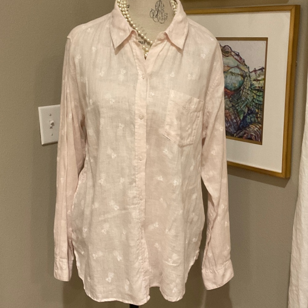 Rails Blush Pink Long Sleeve Shirt